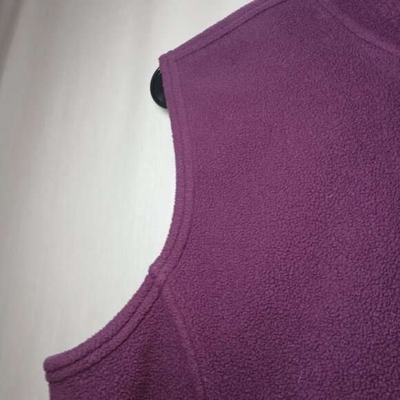 L.L. Bean Women's Full Zip Fleece Vest Size XL Warm Insulated Layer Sleeveless P - Picture 12 of 16